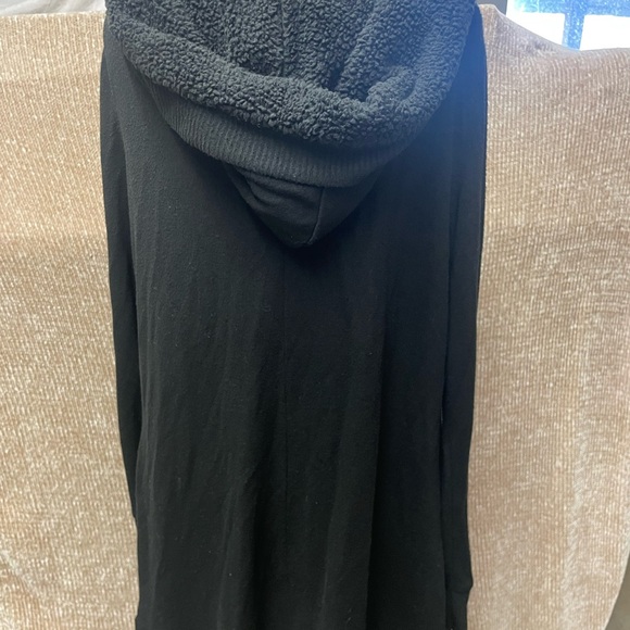No Boundaries Black Hooded Cardigan - Picture 2 of 3